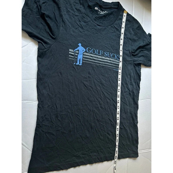Travis Mathew Short Sleeve T-Shirt Black Mens SMALL S - Picture 6 of 6